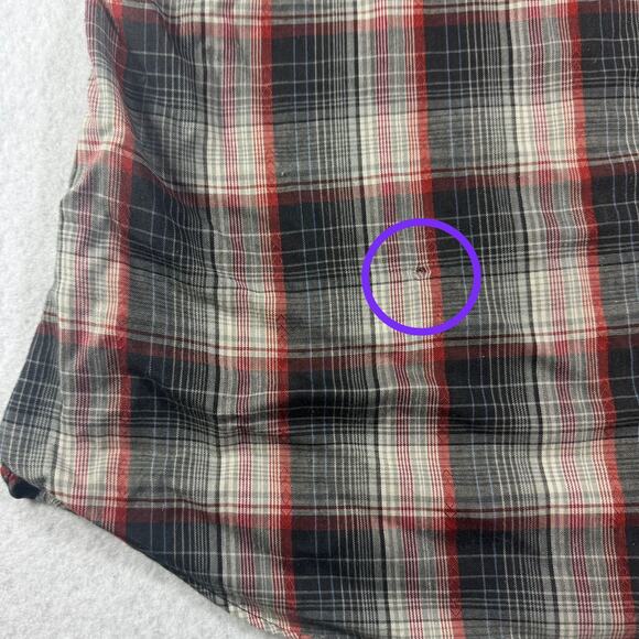 Levi’s Vintage Black Pearl Snap Button Down Regular Fit Medium WITH FLAWS - Picture 13 of 14